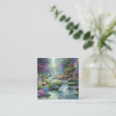 Garten von Eden Quadratische Visitenkarte (Stehend Vorderseite)