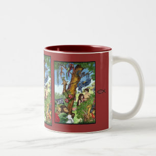 Garten von Eden-Tasse Zweifarbige Tasse