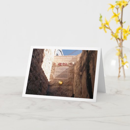 Garten von Gethsemane, Jerusalem Karte (Gelbe Blume)