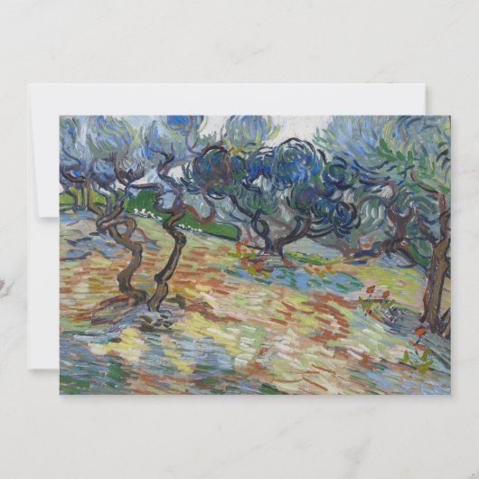 Garten von Gethsemane, Monte Olives von van Gogh Einladung (Vorderseite)