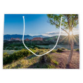 Garten von Göttern Baumsonburst Große Geschenktüte (Vorderseite)