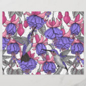 Garten von Hummingvogel, melrose und rosa (Rückseite)