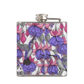 Garten von Hummingvogel, melrose und rosa Flachmann (Rückseite)