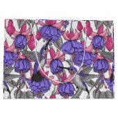 Garten von Hummingvogel, melrose und rosa Große Geschenktüte (Rückseite)