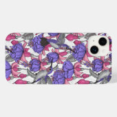 Garten von Hummingvogel, melrose und rosa iPhone Hülle (Rückseite (Horizontal))