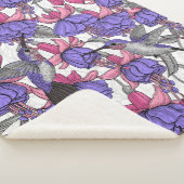 Garten von Hummingvogel, melrose und rosa Sherpadecke (3/4)
