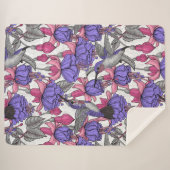 Garten von Hummingvogel, melrose und rosa Sherpadecke (Vorderseite (Horizontal))