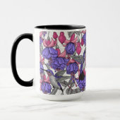 Garten von Hummingvogel, melrose und rosa Tasse (Links)