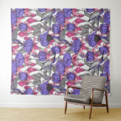 Garten von Hummingvogel, melrose und rosa Wandteppich (Beispiel (Horizontal))