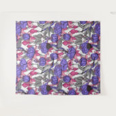 Garten von Hummingvogel, melrose und rosa Wandteppich (Vorderseite (Horizontal))