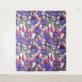 Garten von Hummingvogel, melrose und rosa Wandteppich (Vorderseite)