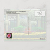 Gärten von Longwood, Pennsylvania Postkarte (Rückseite)