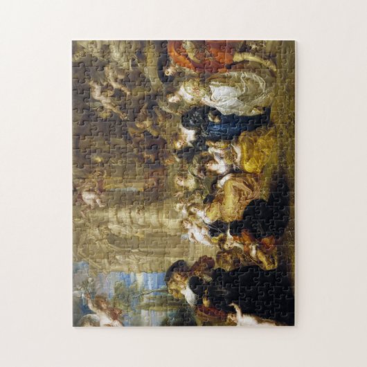 Garten von Meisterwerk LiebePeter Paul Rubens Puzzle (Vertikal)