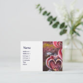 GARTEN VON MELISSA HONEY BEE Leinen Visitenkarte (Stehend Vorderseite)