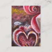 GARTEN VON MELISSA HONEY BEE Leinen Visitenkarte (Rückseite)