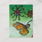 GARTEN VON MELISSA / LADYBUG UND BUTTERFLY VISITENKARTE (Rückseite)