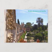 Garten von Reales Alcázares de Sevilla Postkarte (Vorderseite)
