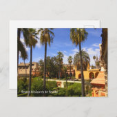 Garten von Reales Alcázares de Sevilla Postkarte (Vorne/Hinten)