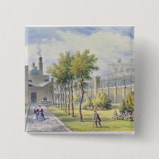 Garten von St Thomas Krankenhaus Button (Vorderseite)