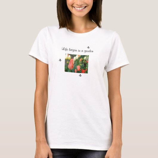 Garten von Tulips T-Shirt (Vorderseite)