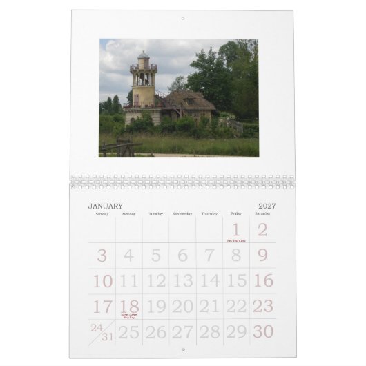 Gärten von Versailles-Kalender Kalender (Jan 2027)
