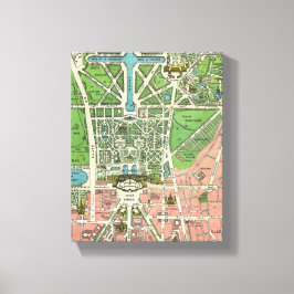 Gärten von Versailles, Vintag 1920 renoviert Leinwanddruck