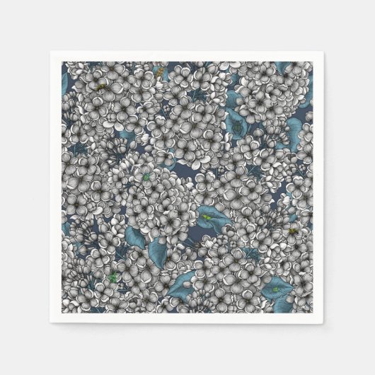 Garten von White Lilac Serviette (Vorderseite)