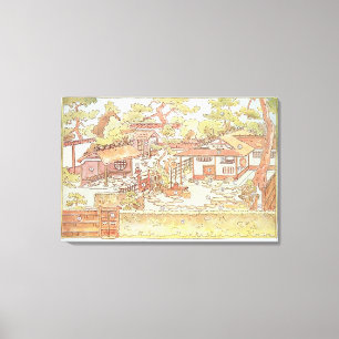 Gärten von Yuan Ming Yuan, Peking, 1783-86 (engra Leinwanddruck