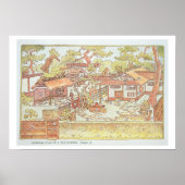 Gärten von Yuan Ming Yuan, Peking, 1783-86 (Grav. Poster (Vorne)