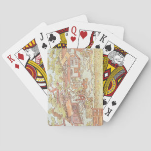 Gärten von Yuan Ming Yuan, Peking, 1783-86 (Grav. Spielkarten