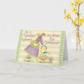 Garten wächst - Gruß-Karte Karte (Gelbe Blume)