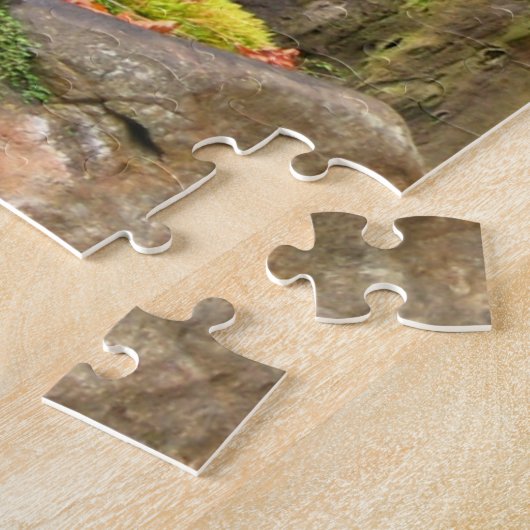Garten Wasserfall im Herbst Puzzle (Seite)