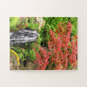 Garten Wasserfall im Herbst Puzzle (Horizontal)