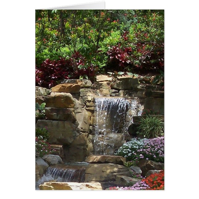 Garten-Wasserfall-Karte (Vorne)
