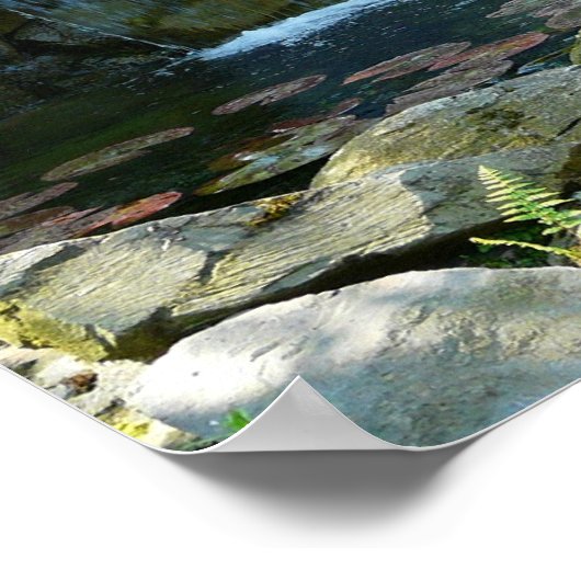 Garten Wasserfall Poster (Ecke)