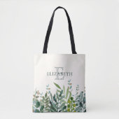 Garten - Wasserfarben Botanische Blätter Personali Tasche (Vorderseite)