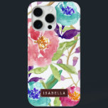 Garten Wasserfarben iPhone 15 Pro Max Hülle<br><div class="desc">Das schöne und elegante Blumendesign besticht durch eine hübsche,  handbemalte Aquarellblumen-Illustration in lebhaften Farben und kann mit Ihrem Namen oder Text Ihrer Wahl personalisiert werden.</div>