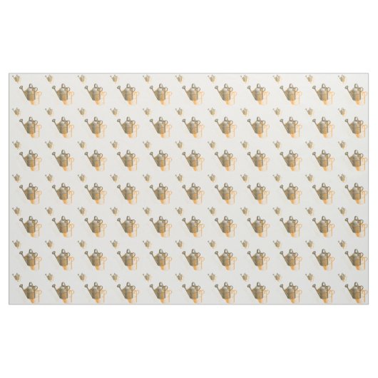 Garten-Wasserkanne-Stoff Stoff (Fat Quarter (45,7 x 55,9 cm))