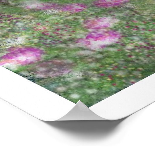 Garten Weg Digitaler Traum Print Poster (Ecke)