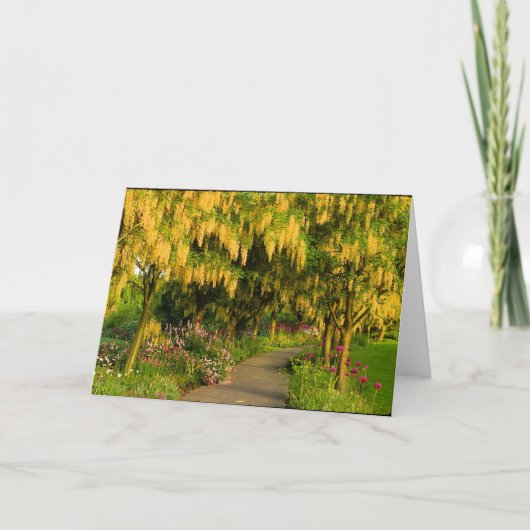 Garten-Weg-Gruß-Karte Karte (Vorderseite)