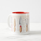 Garten-Werkzeug-Tasse Zweifarbige Tasse (Vorderseite Links)