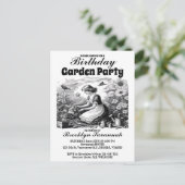 Garten Whisper Garden Party Einladung Postkarte (Stehend Vorderseite)