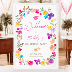 Garten Wildblumen Wiese Willkommensgruß Abschluss Poster