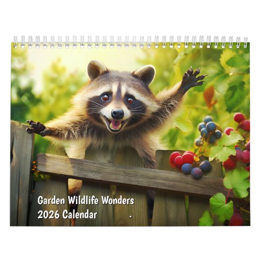 Garten-Wildlife-Wunder 2026 Kalender (Titelbild)