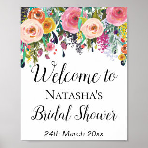 Garten-Willkommensschild - Braut Baby Shower Sch Poster