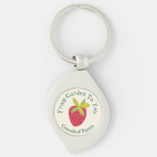 Garten zu Ihnen Retro Erdbeeren Garten Kinderzimme Schlüsselanhänger