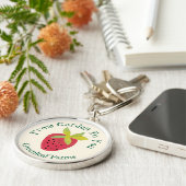 Garten zu Ihnen Retro Erdbeeren Garten Kinderzimme Schlüsselanhänger (Seite)