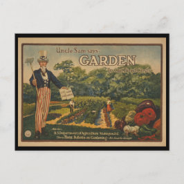 Garten zur Senkung der Lebensmittelkosten Postkarte