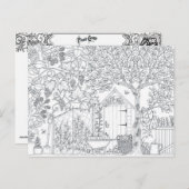 Garten zwei Seiten Farbe Ansichtskarte Geschenk fü Postkarte (Vorne/Hinten)