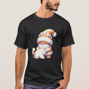 Garten-Zwerg-Grafik für Katzenliebhaberinnen, die  T-Shirt